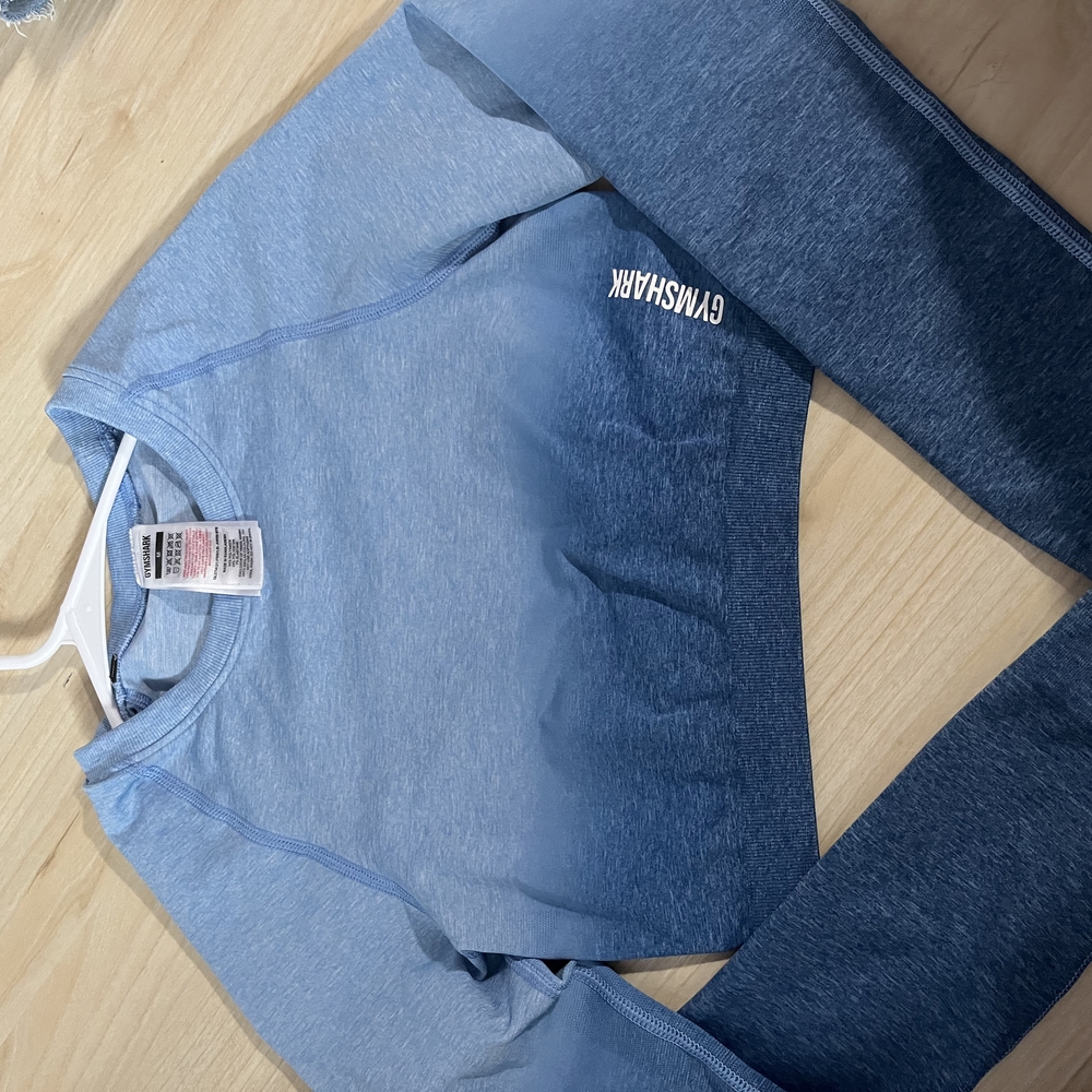 Gymshark Blue Ombre Long Sleeve Top